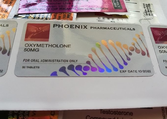 تزریق دارویی Phoenix تزریق سفارشی برچسب های ویال با لیزر هولوگرام Materail