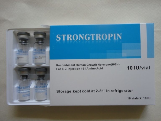 جعبه ویال Strongtropin 10iu HG 2ml با چاپ بروشور