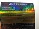 لیبل شیشه ای رنگی هولوگرام طلایی برچسب بطری داروخانه طرح Aus Pharma