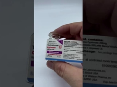 لیبل های ویال 10 میلی لیتری سفارشی LA Pharma Winstrol با اثر لیزر قرمز رنگ