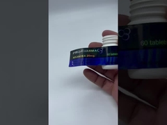 سطح درخشان پایان دهان بطری داروی سفارشی برچسب های مقاوم در برابر مواد شیمیایی برای صنعتی