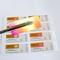 لیبل هولوگرام لیزر PET ویال طراحی سفارشی برای شیشه 10 میلی لیتری