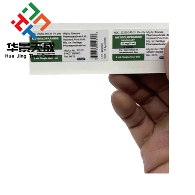 بطری پپتید 2 میلی لیتر PVC برچسب های Semaglutide Bpc 157 چسب آبپاش