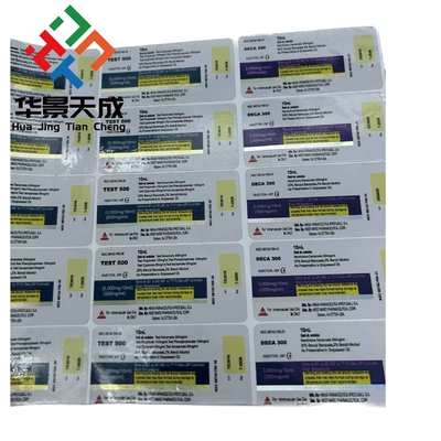 5mg Metribolone-5 Methyltrienolone Oil Steroid Vial برچسب های ساخته شده از کاغذ / PET / PVC
