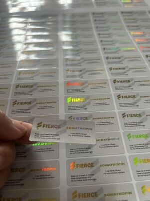 برچسب های شیک 2 میلی لیتر Tirze  Patide 60mg با مواد لیزری هولوگرام PET