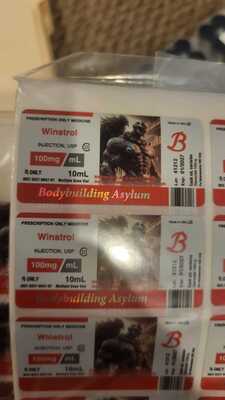 برچسب ویال ال-کارنیتین 500 میلی‌گرم/میلی‌لیتر 30 میلی‌لیتری با لوگو و طرح سفارشی