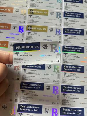 Priviron 50mg برچسب بطری پلاستیکی برچسب قرص های خوراکی