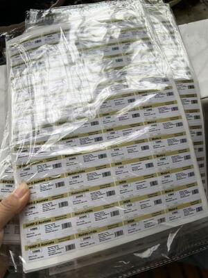 برچسب‌های ویال پپتیدی 5-آمینو-1mq 50 میلی‌گرم PVC Materail 3ML LABELS