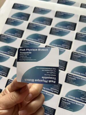 برچسب‌های ویال چند دوز تیرزپتاید 7.5 میلی‌گرم/60 واحد، چاپ دو طرفه