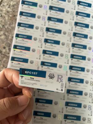 Aod964 برچسب های لیزر PET لیزر مواد لیزر 2 میلی لیتر