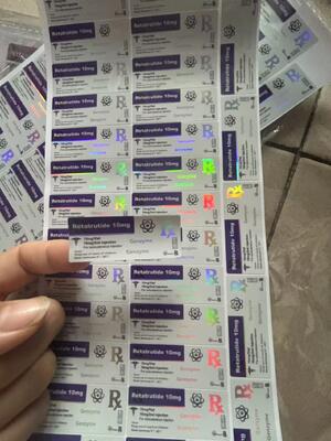 Aod964 برچسب های لیزر PET لیزر مواد لیزر 2 میلی لیتر