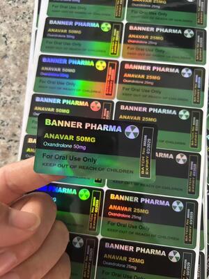 برچسب‌های لیزری ویال 2 میلی‌لیتری Pegmgf 5mg Pharmaceuticals Anabolic