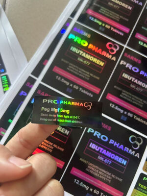 برچسب‌های لیزری ویال 2 میلی‌لیتری Pegmgf 5mg Pharmaceuticals Anabolic