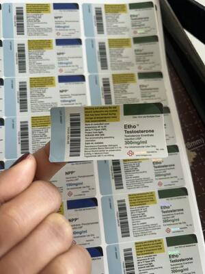 Tre Acetate 100 Mg 6x3cm مناسب برای لیوان های شیشه ای 10 میلی لیتر