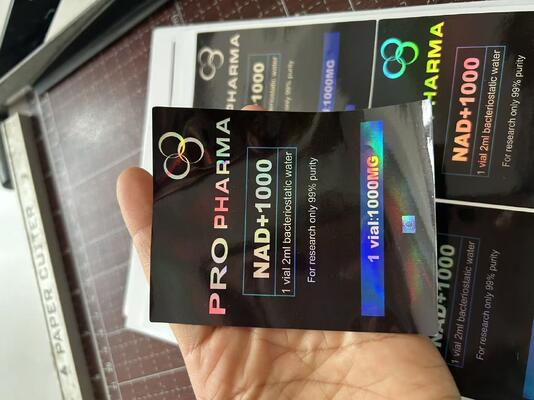 برچسب های کیسه 10 میلی گرم برای 3 بطری پپتید