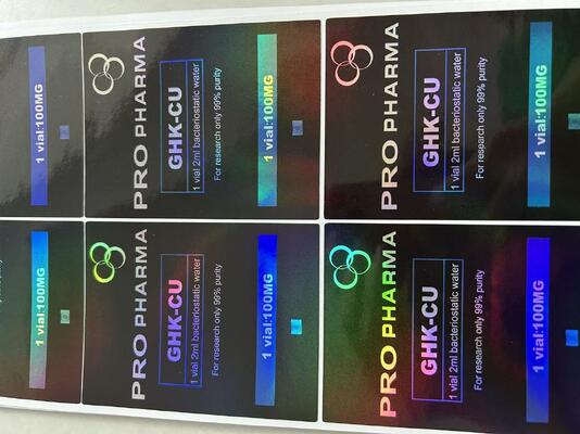 برچسب های کیسه 10 میلی گرم برای 3 بطری پپتید