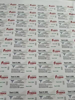 Parabolan 100 Mg Strong Adhesive Labels For 10ml Glass Vials