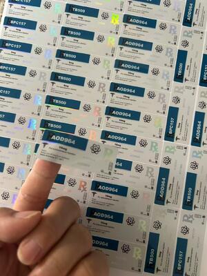 kisspeptine 10mg sticker labels Siliver  PET peptide vial labels with your own design customized