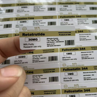 Retatrutides 5mg لیوان های کوچک سفید PVC برچسب ها