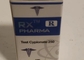 برچسب ها و جعبه های ویال لیزر 10 میلی لیتری Rx Pharma با سطح براق