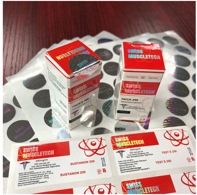 چسب 25x60 میلی متری پلاستیک وینیل ویتامین برچسب خصوصی برای بسته بطری 10 میلی لیتری