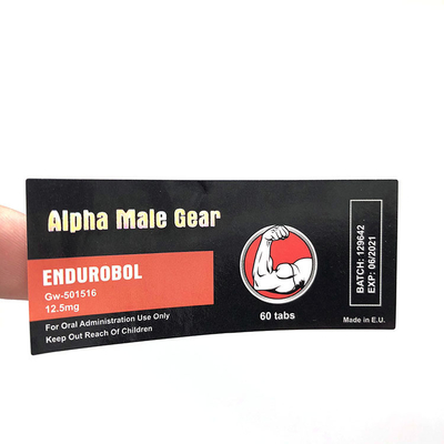 OEM ضد آب و بادوام برچسب ویال 10 میلی لیتری چسب قوی قابل جدا شدن