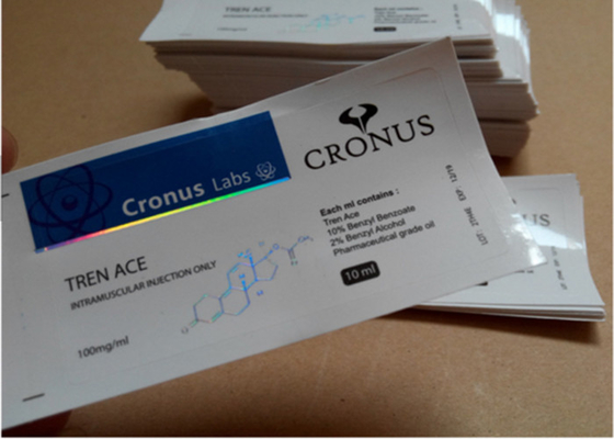 برچسب های ویال 10 میلی لیتری آزمایشگاهی , برچسب های لیبل وینیل لیزری داروسازی اثر هولوگرام