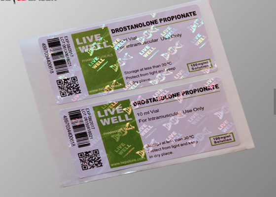 برچسب چسب هولوگرافی سفارشی قوی برای پروپیفانات Drostanolone