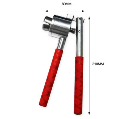 آلومینیوم جعبه پلاستیکی دستی فید Crimper عملیات خم کم حجم