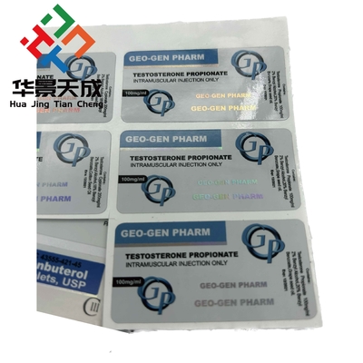 هورمون های تست وینیل استروئید برچسب های بطری شیشه ای برای بدنسازان