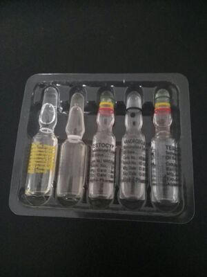 Ampuler Glass 1ml سفارشی با جعبه های بسته بندی و توری در مجموعه