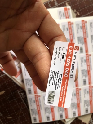 پپتیدهای ضد آب Tb500 2ml 3ml لیوان کوچک برچسب با مواد هولوگرام لیزر