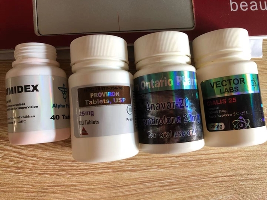 سفارشی Superdrol 10 برچسب بطری قرص پلاستیکی ضد آب برای بسته بندی