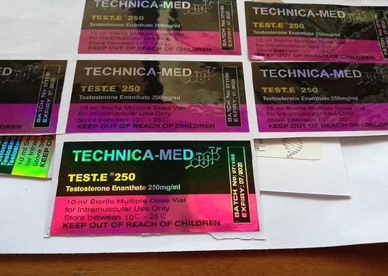 برچسب ویال هولوگرام دارویی، برچسب ویال ویال آنابولیک کاغذی