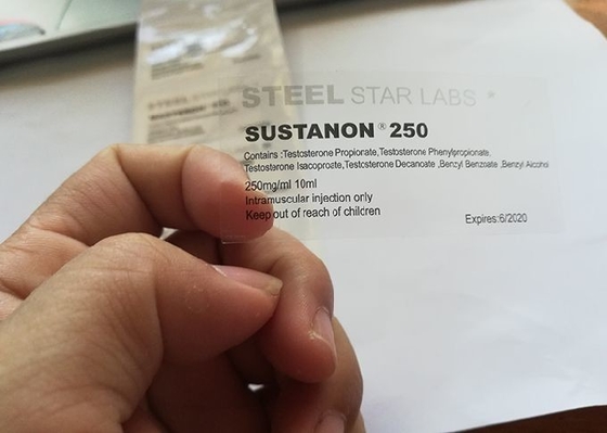 برچسب های لیبل ویال 10 میلی لیتری Clear Printed 23 * 60 mm For Muscledevelop