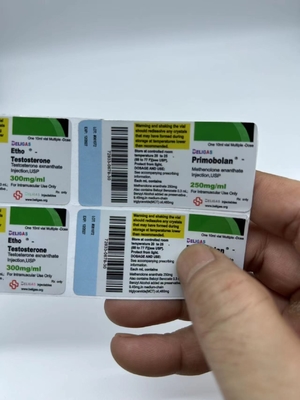 نام تجاری سفارشی استروئیدهای تزریقی و خوراکی 10 میلی لیتر بطری بسته بندی برچسب های چسب دارویی برچسب چسب