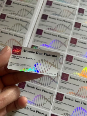 برچسب های روغن چسبنده تزریقی سفارشی برای تست محصولات استروئیدی