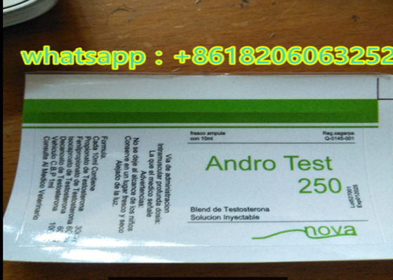 Androl Test 250 Pvc برچسب های ضد آب برای لیوان های شیشه ای 10 میلی لیتر