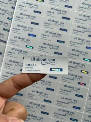 برچسب های لیزری GHK- CU 5MG با اثر درخشان