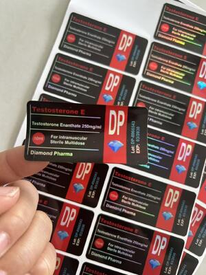 برچسب ویال 10 میلی لیتری الماس فارما مواد لیزر ENAN