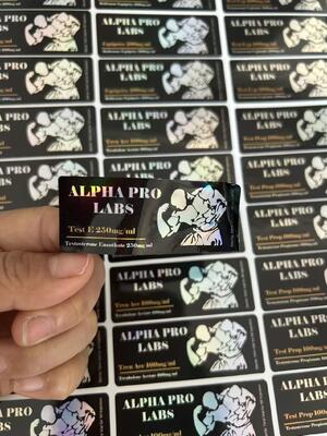 تست ENAN 250mg طراحی سفارشی اثر درخشان برچسب های فانتزی استیکر