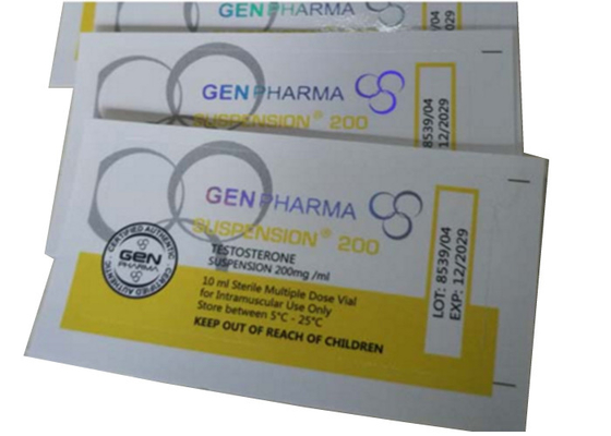 ویال پلاستیکی ضد آب ویال لیبل چسب قوی، برچسب بطری ویال