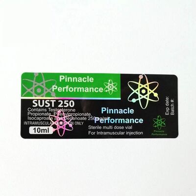 برچسب های شیشه ای شیشه ای آزمایشگاهی اندازه سفارشی ضد آب برای حداکثر 250 مگ