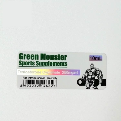 ویال شیشه ای براق لیبل تست Cypionate 250mg 10ml برای تزریق ویال