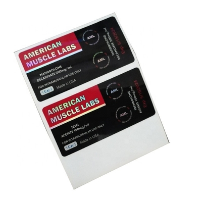 برچسب بطری ویال 10 میلی لیتری هولوگرام براق ضد آب