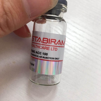 برچسب ویال شیشه ای ترن استات 100mg/ml ضد آب