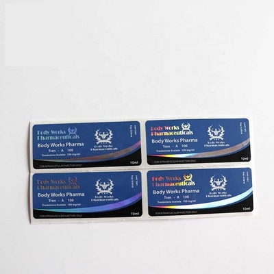 10 میلی لیتر ویال خوراکی CMYK قرص شیشه ای برچسب