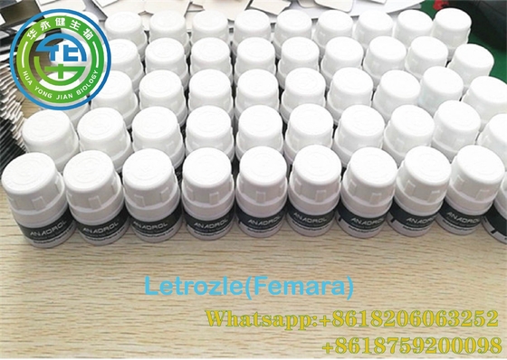 ویال خوراکی قرص Femara ویال Bodybuilding Cycle Letrozole 2.5mgx100 Bottle Labels